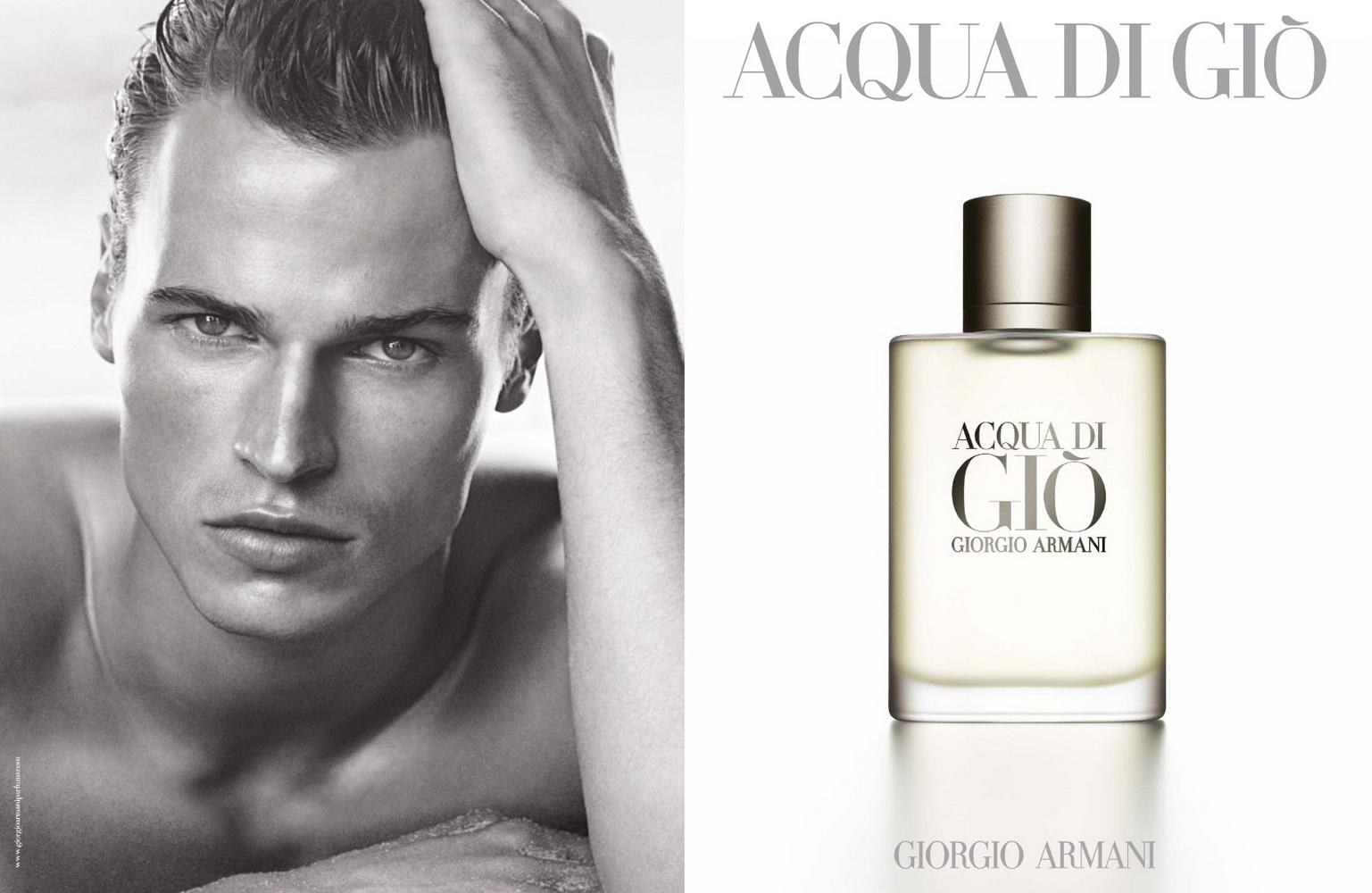 Acqua di Gio Giorgio Armani for men manken afiş reklam.jpg